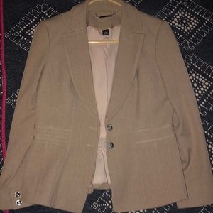 White House Black Market Beige Luxe Blazer